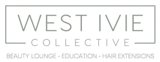 Logo of West Ivie Collective, a beauty lounge specializing in hair extensions and education.